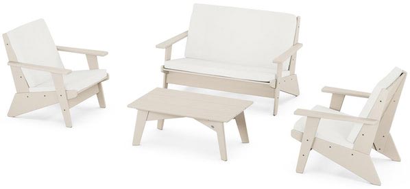 POLYWOOD® - Riviera Modern Lounge 4-Piece Set - PWS390-2