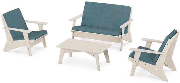 POLYWOOD® - Riviera Modern Lounge 4-Piece Set - PWS390-2