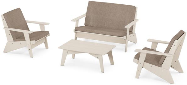 POLYWOOD® - Riviera Modern Lounge 4-Piece Set - PWS390-2