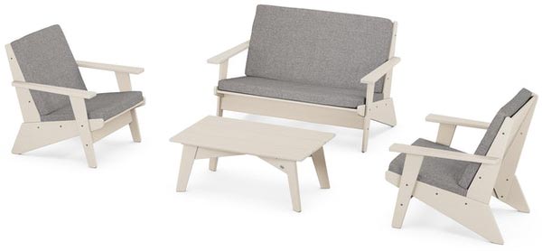 POLYWOOD® - Riviera Modern Lounge 4-Piece Set - PWS390-2