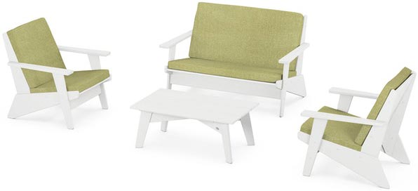 POLYWOOD® - Riviera Modern Lounge 4-Piece Set - PWS390-2