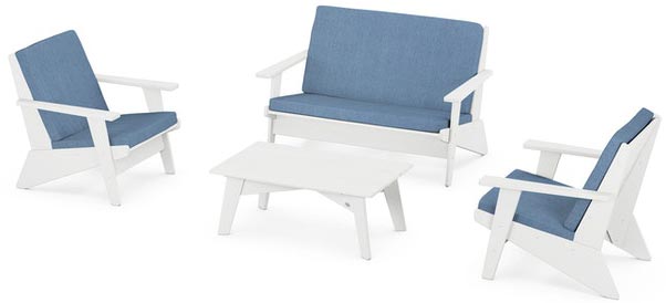 POLYWOOD® - Riviera Modern Lounge 4-Piece Set - PWS390-2