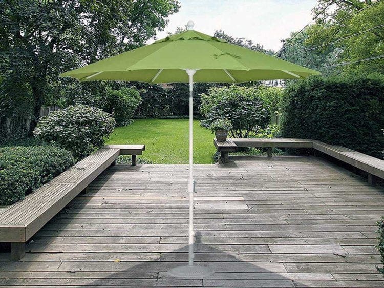 Treasure Garden Market Umbrella - Aluminum 9' Foot Wide Crank Lift Push Button Tilt Umbrellas Treasure Garden